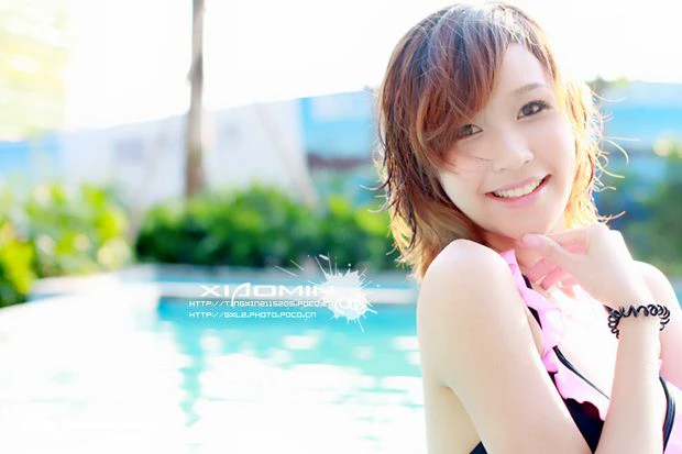 超纯女孩泳池嬉戏 美丽绝不逊于奶茶MM [17P][photoshop 写真 青み]