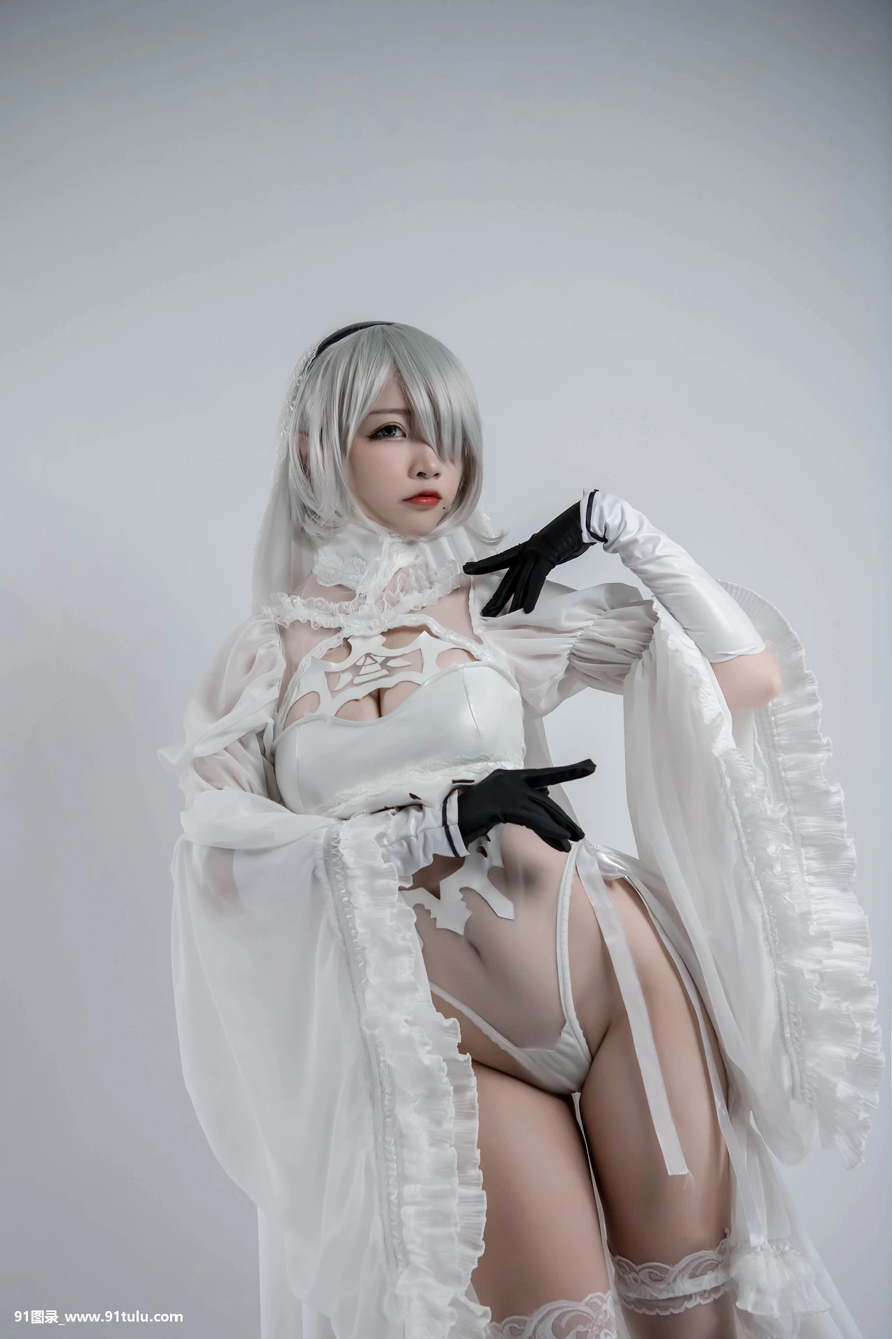 Cosplay [二佐nisa] 2b同人花嫁 [26P][ブログ 写真 スタンプ]