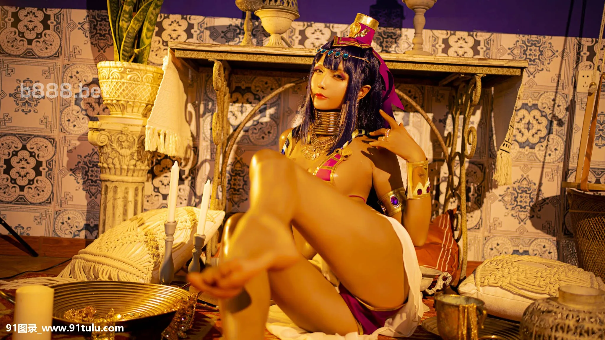 Cosplay [星之迟迟] 特里奥姬 [20P][パスポート 写真 服装 白]