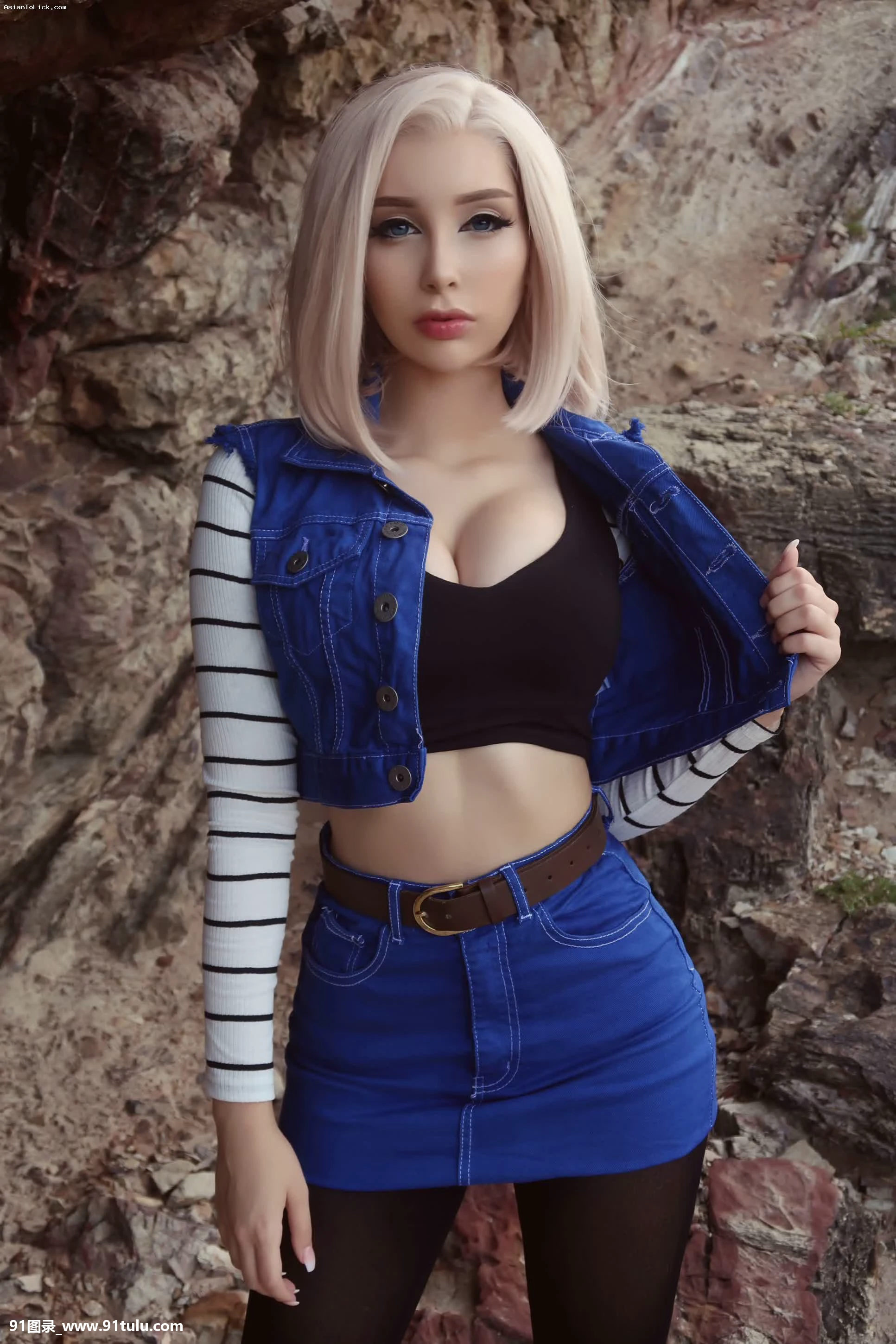 Android 18 Cosplay by Beke Cosplay [48P][iphone 写真 パソコン 取り込みできない]